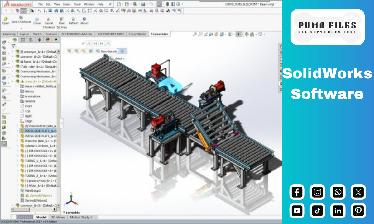 SolidWorks (assuming weldments tool)